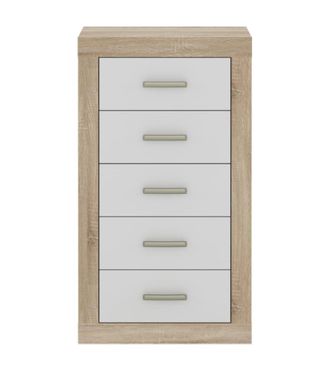 Home Heavenly Sinfonier 5 cajones diseño enmarcado en roble y blanco