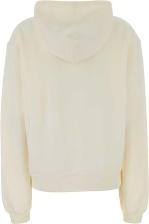 Gucci Womens Regular Hoodie White Cotton Cashmere Sweater