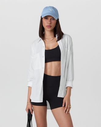 Vuori Clothing Trestles Twill Button Up | White | XS, Size Extra Small