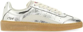 Dsquared2 Metallic Low-Profile Sneakers With Distinctive Accents