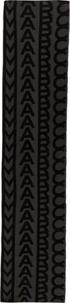 Marc Jacobs Monogram Gebreide Sjaal - Dames - Wintersjaals - Grijs - ONE Size - Wol - Accessoires