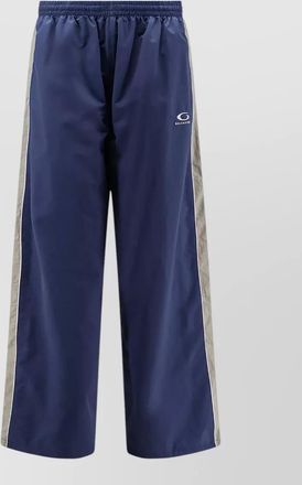 Balenciaga nylon trousers contrasting side stripe detail