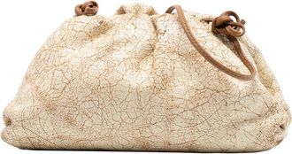 Bottega Veneta Pre-owned Bottega Veneta Crackled Calfskin The Mini Pouch Crossbody B08509244A