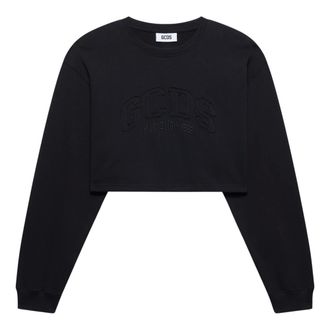 GCDS Gcds, Dames, Tops, Zwart, Maat: XS Katoen