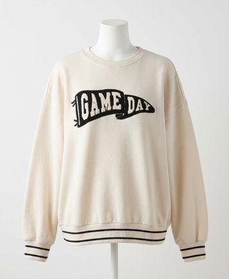 Z Supply Oversized Lets Go Sweatshirt In Vanilla Ice