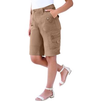 Roaman's Plus Size Cargo Shorts in Brown Sugar at Nordstrom, Size 14