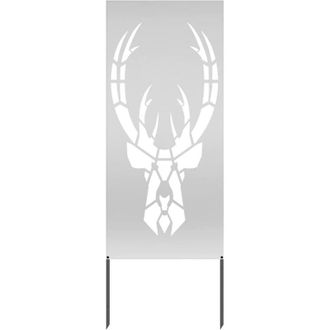 vidaXL Panel Decorativo De Jard&iacute;n Plateado 50 X 140 Cm Vidaxl