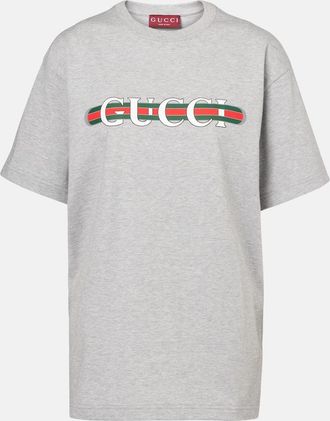 Gucci T-shirt in jersey di cotone con logo