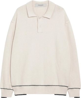 Golden Goose Tops, Heren, Wit, M, Katoen, Polo Rindley
