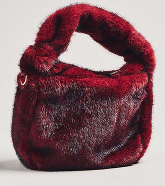 Urban Expression Faux Fur Mini Knotted Bag
