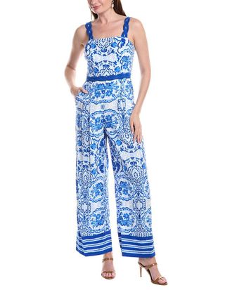 Adrianna Papell Pleated Jumpsuit