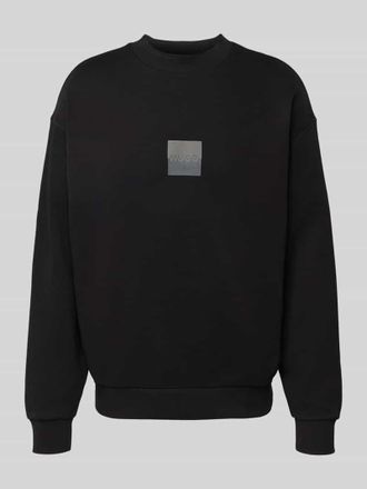 HUGO BOSS Sweatshirt mit Label-Print Modell Split Hugo in Black, Gr&ouml;&szlig;e XXL