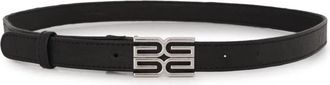 Gestuz Zwart Logo Riem Accessoire - Dames - Riemen - Zwart - 75 CM - Leer - Accessoires