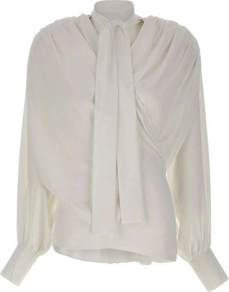 Iro Bliss Draped Blouse - Dames - Blouses - Wit - XS - Polyester - Overhemden