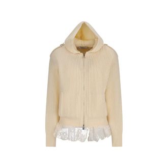 Giuseppe Di Morabito Gebreide Zip-through - Dames - Sweatshirts & Hoodies - Beige - Maat: S
