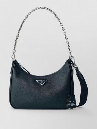Prada re-edition leather shoulder bag