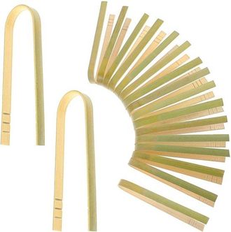 OEM Dailygoods - Pinze Di Bamb&ugrave;, 20 Pezzi - Pinze Di Legno Piccole - Riutilizzabili