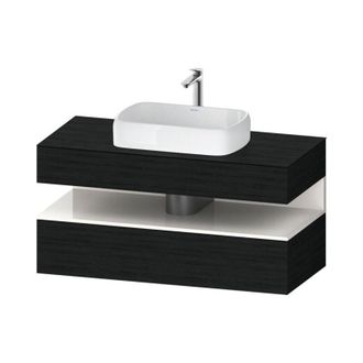 Duravit Duravit - Qatego Consola Mueble Bajo Lavabo, 1 Extra&iacute;ble, 1 Caj&oacute;n