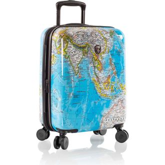 Heys Journey 3G Fashion Spinner 21 Inch Carry-on Luggage in Blue Maps at Nordstrom