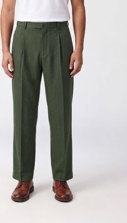 Laneus Pantaloni sartoriali wide leg in lana con pinces