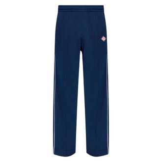 Casablanca Sweatpants, male, Blue, Size: XL Pique Track Pants