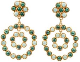 Sylvia Toledano Happy Flower Earrings in Malachite at Nordstrom