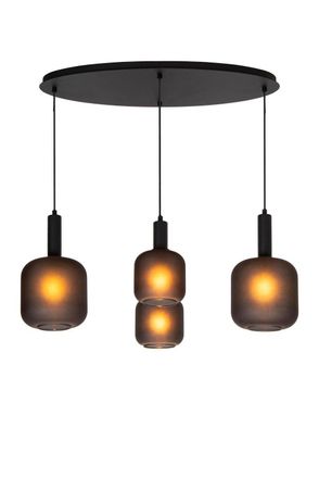 Lucide ELOISE Dimmable Adjustable Indoor Stylish Modern Pendant Light 4xE27 in Black