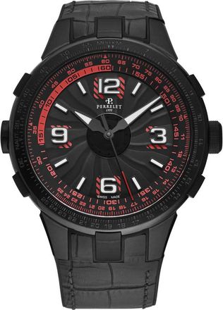 Perrelet Turbine Pilot Automatic Black Dial Mens Watch A1095/3
