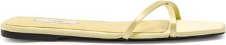 Toteme Satin Sliders - Yellow - 39 (IT39 / UK6)