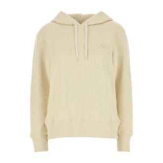 Autry Cr&egrave;me Katoen Hoofd Dames Sweatshirt - Dames - Hoodies - Beige - L - Katoen - Hoodies & sweatvesten