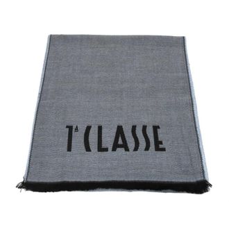 Alviero Martini 1A Classe S567 1751Blu Sjaal - Dames - Accessoires - Grijs - Maat: ONE Size Poliester