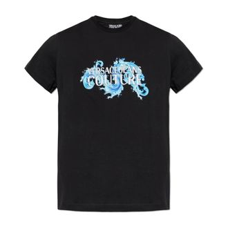 Versace Jeans Couture T-Shirts, male, Black, Size: 2XL T-shirt with print