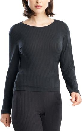 Natori Edit Skye Rib Ease Long Sleeve Top