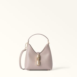 Furla Iride Borsa Mini Cachemire Gray Grigio Pelle Stampata Donna