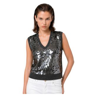 Kocca Donna, Top, Grigio, XS, new