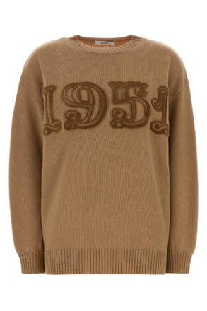 Max Mara Camel Wool Blend Fido Sweater
