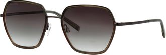 Marc O'Polo Sonnenbrille MARC OPOLO Modell 505122, Damen, gr&uuml;n (oliv verlauf), leicht gl&auml;nzend, leicht transparent, metallic, Sonnenbrillen Sonnenbrille, Form Hex