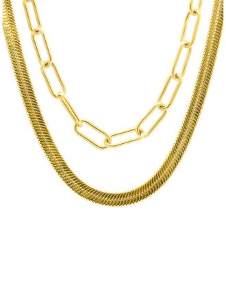 Adornia Adornia 14K Plated Stackable Necklace