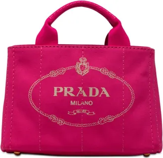 Prada Pre-owned Prada Small Canvas Canapa Logo Satchel Ladies BYXNZ0CJL7W6A3HM