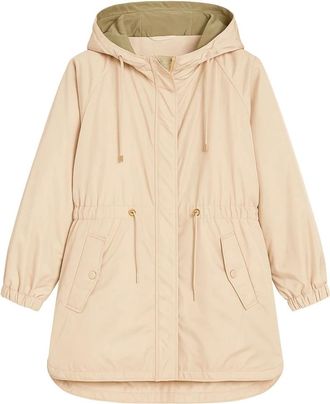 Max Mara Parkas, female, Beige, Size: L Doubleface Quilted Parka with Luxepad Technology
