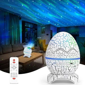 OEM Proyector De Planetario Gal&aacute;ctico Led Con Altavoz Bluetooth: Aurora Nocturna, Ruido Blanco, Control Remoto Y Aplicaci&oacute;n Conectada