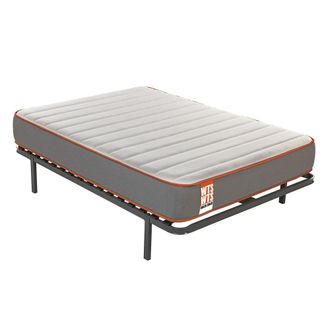 What The Sleep Colch&oacute;n y Canap&eacute;, Espuma Hr, Negro, 150x190