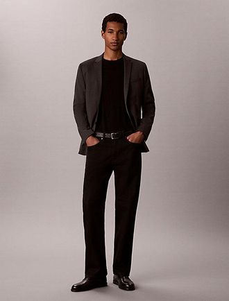 Calvin Klein Blazer Slim De Lana Texturizada
