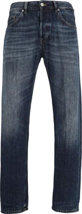 Dondup Classic Straight-Leg Jeans With Vintage Wash Texture