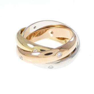 Cartier Pink Gold White Gold Yellow Gold Yellow Gold (18K) Pink Gold (18K) White Gold (18K) Band Ring (Pre-Owned)