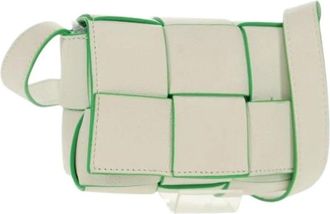 Bottega Veneta Pre-owned Cross Body Bags, female, White, Size: ONE SIZE Pre-owned Vintage Shoulder Bag