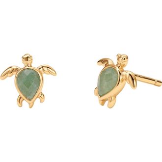 Made by Mary Turtle Stud Earrings in Gold Vermeil at Nordstrom