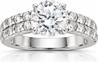 Pompeii3 3 Ct Diamond Engagement Ring 14k White Gold