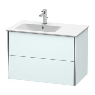 Duravit Duravit Xsquare Mueble De Pared 81.0 X 47.8 Cm, 2 Cajones, Para El Lavabo Me De Starck 234583, Bol A La Izquierda, Color (frente/cuerpo): Azul Claro M