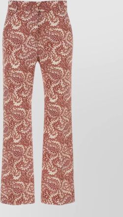 Max Mara high waist paisley flared leg trousers